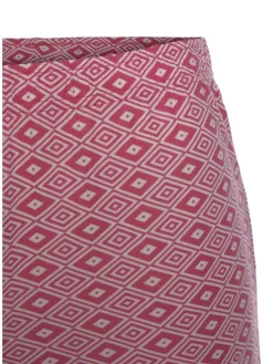 Schlafshorts in pink gemustert
