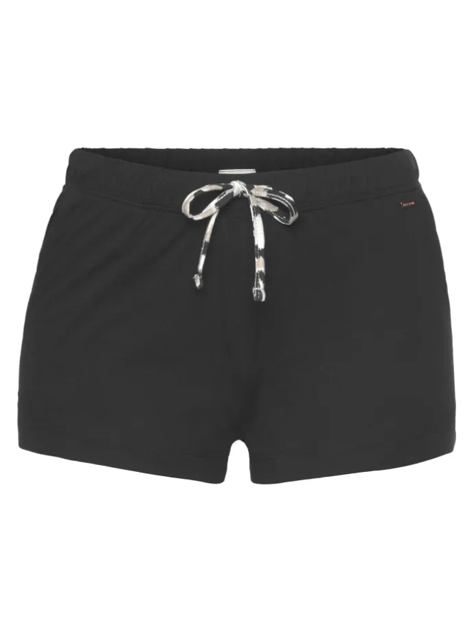 Schlafshorts in schwarz