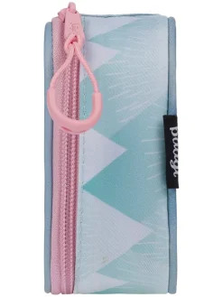 Schlamperetui "Skate Moon" in Hellblau/ Rosa