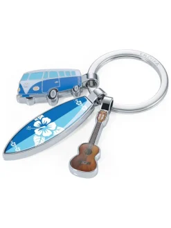 Schlüsselanhänger ''Aloha'' in Blau - (L)8,2 cm