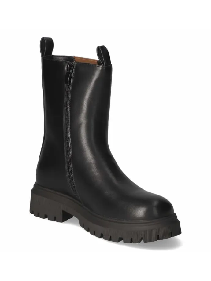 Schlupfstiefel in schwarz