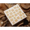 Schmuck-Adventskalender in Weiß/ Gold