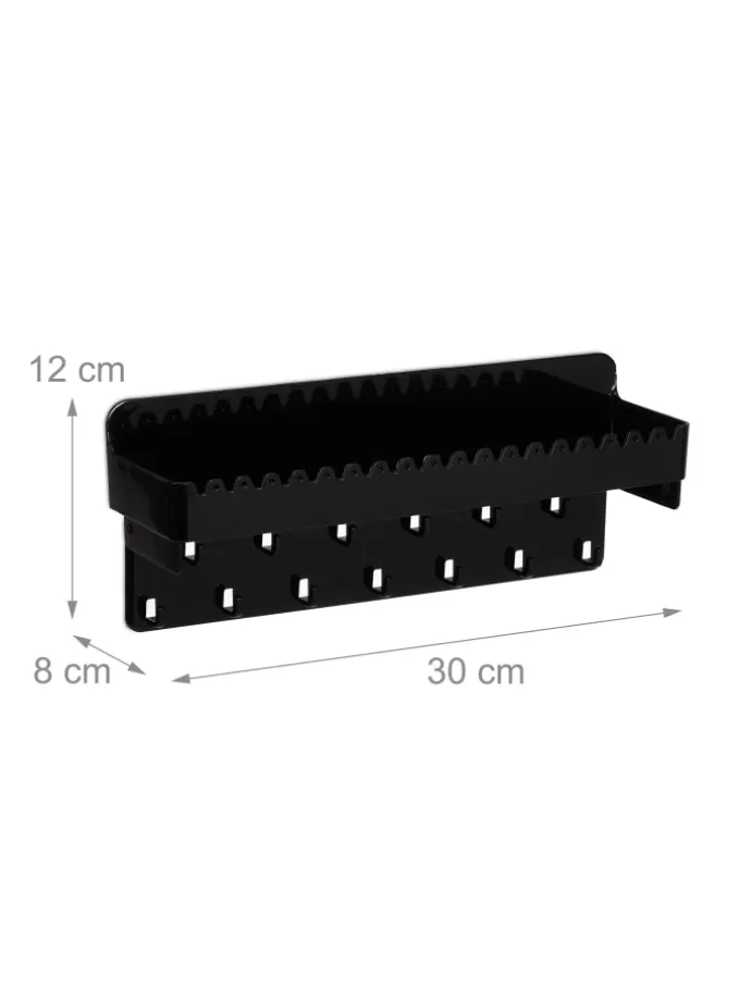 Schmuckhalter in Schwarz - (B)30 x (H)12 x (T)8 cm
