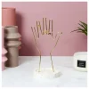 Schmuckhalter "Terrazzo" in Gold/ Beige - (H)28 x Ø 16 cm