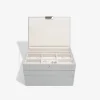 Schmuckkasten in Grau - (B)25 x (H)18 x (T)13,7 cm