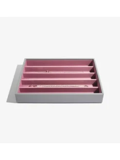 Schmuckkiste in Grau - (B)25 x (H)18 x (T)3,7 cm