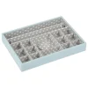 Schmuckkiste in Hellblau - (B)25 x (H)18 x (T)3,7 cm