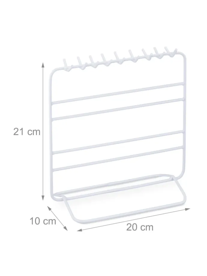 Schmuckständer in Weiß - (B)20x (H)21 x (T)10 cm