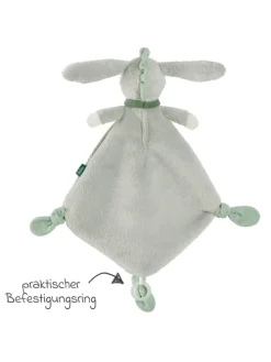 Schmusetuch / Schnuffeltuch - Esel in grau,gruen