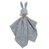 Schmusetuch in Jasmin blue/ Balsam cream/ Walnut