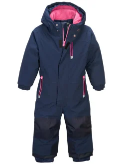 Schneeanzug  in Dunkelblau/ Pink