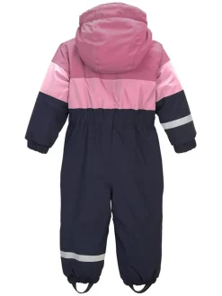 Schneeanzug in Dunkelblau/ Pink