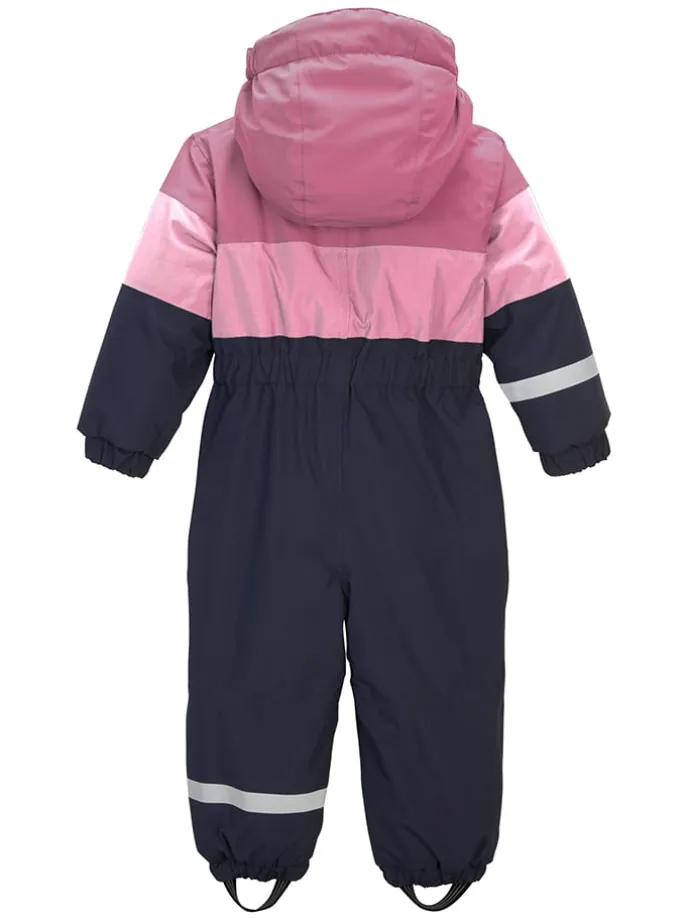 Schneeanzug in Dunkelblau/ Pink
