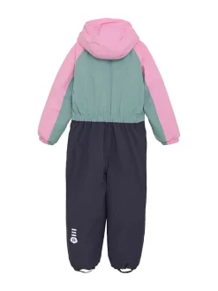 Schneeanzug in Dunkelblau/ Türkis/ Rosa