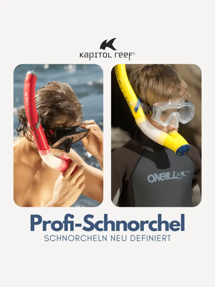 Schnorchel Ventilschnorchel Tauchen Kapitol Reef Profiqualität pink