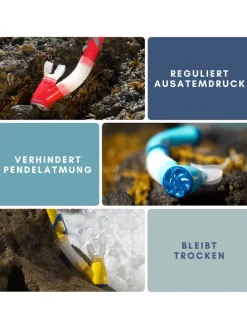 Schnorchel Ventilschnorchel Tauchen Kapitol Reef Profiqualität gelb