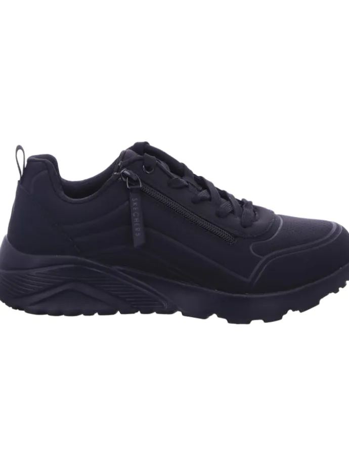 Schnürhalbschuh in schwarz