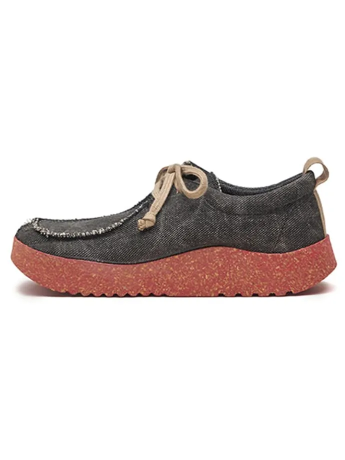Schnürschuhe in Dunkelgrau