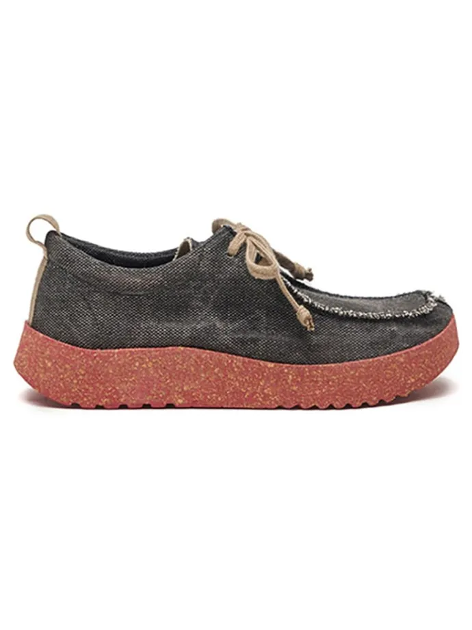 Schnürschuhe in Dunkelgrau