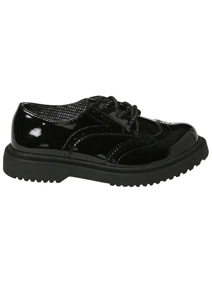 Schnürschuhe in Schwarz