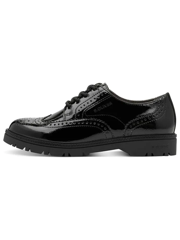 Schnürschuhe in Schwarz