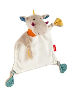 Schnuffeltuch Drache Baby Geschenk in grau
