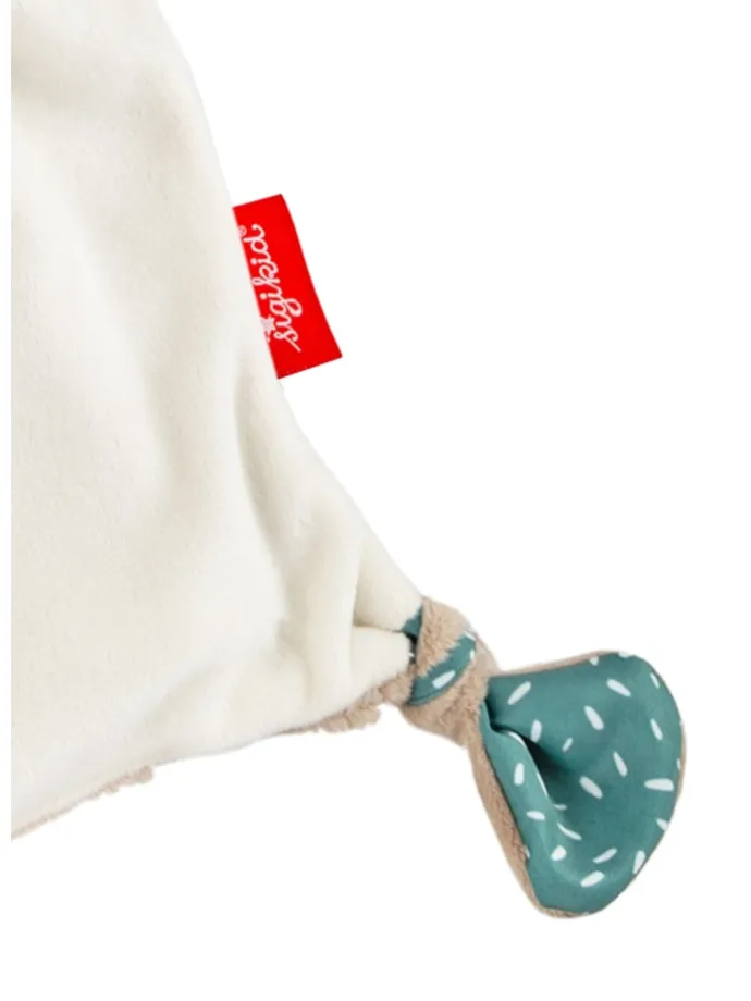 Schnuffeltuch Drache Baby Geschenk in grau