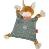 Schnuffeltuch Fuchs Baby Geschenk in türkis