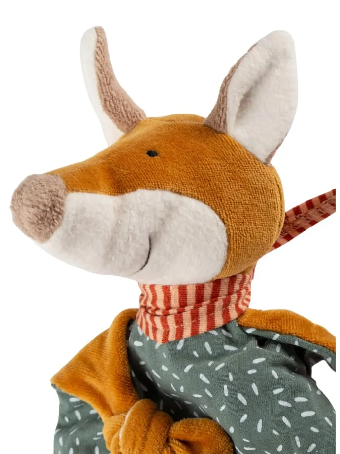 Schnuffeltuch Fuchs Baby Geschenk in türkis
