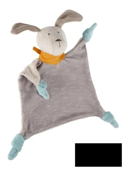 Schnuffeltuch Hund Geschenk zur Geburt, Signature Collection in Grau/Hellblau