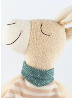 Schnuffeltuch Lama Baby Geschenk in beige