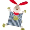 Schnuffeltuch Natural Stripes Green in blau