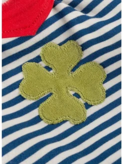 Schnuffeltuch Natural Stripes Green in blau
