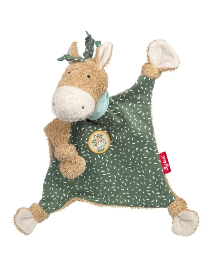 Schnuffeltuch Pony Wiwi Wiah in grün/beige