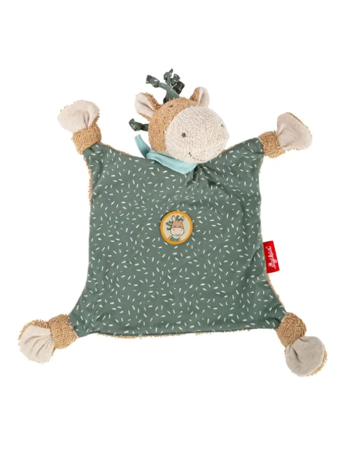 Schnuffeltuch Pony Wiwi Wiah in grün/beige