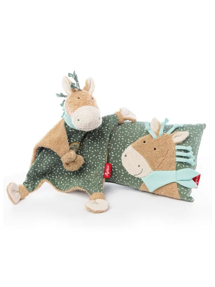 Schnuffeltuch Pony Wiwi Wiah in grün/beige