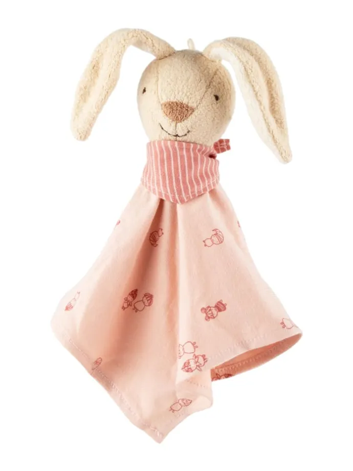 Schnuffeltuch sigibaby in Rosa/Beige