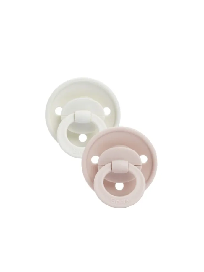 Schnuller 2er-Set Binkie Neugeborene Naturkautschuk - Powder Pink - 0-6 Monate