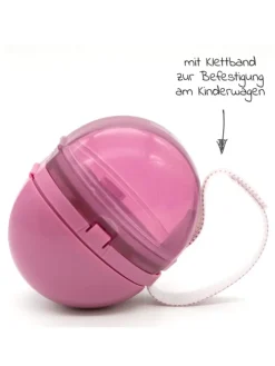 Schnullerbox Duo - Beere in rosa