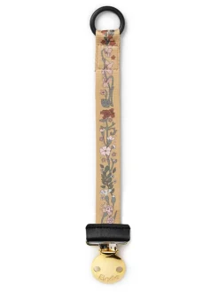 Schnullerkette "Golden Vintage Flower" in Gelb - ab Geburt
