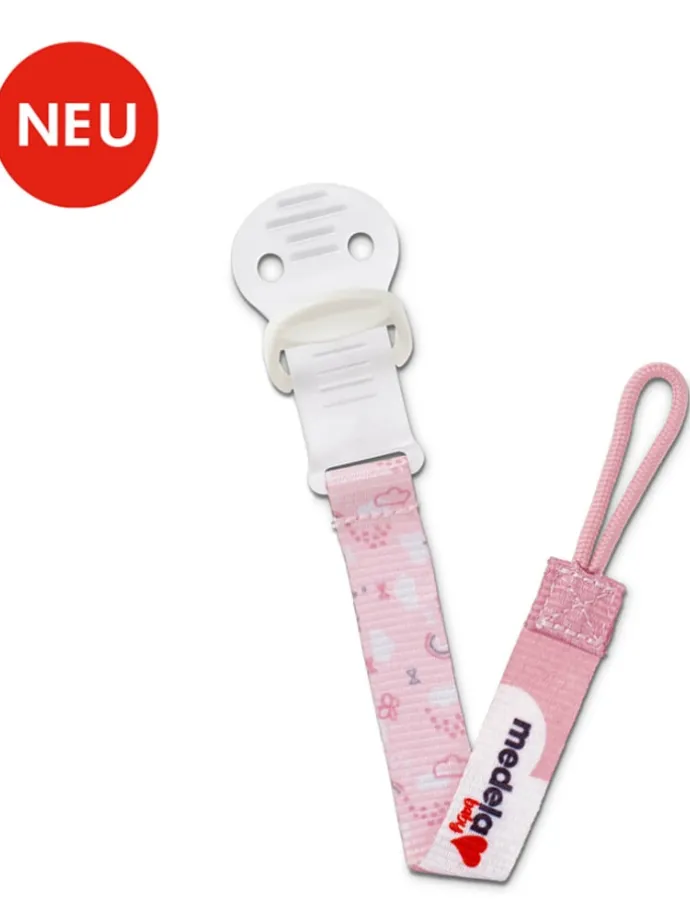 Schnullerkette in Rosa