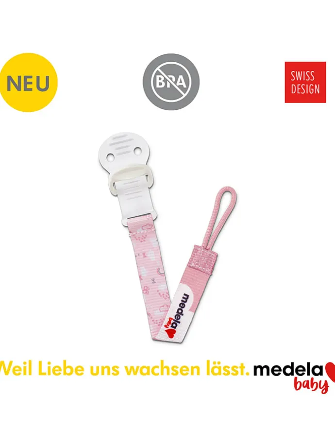 Schnullerkette in Rosa