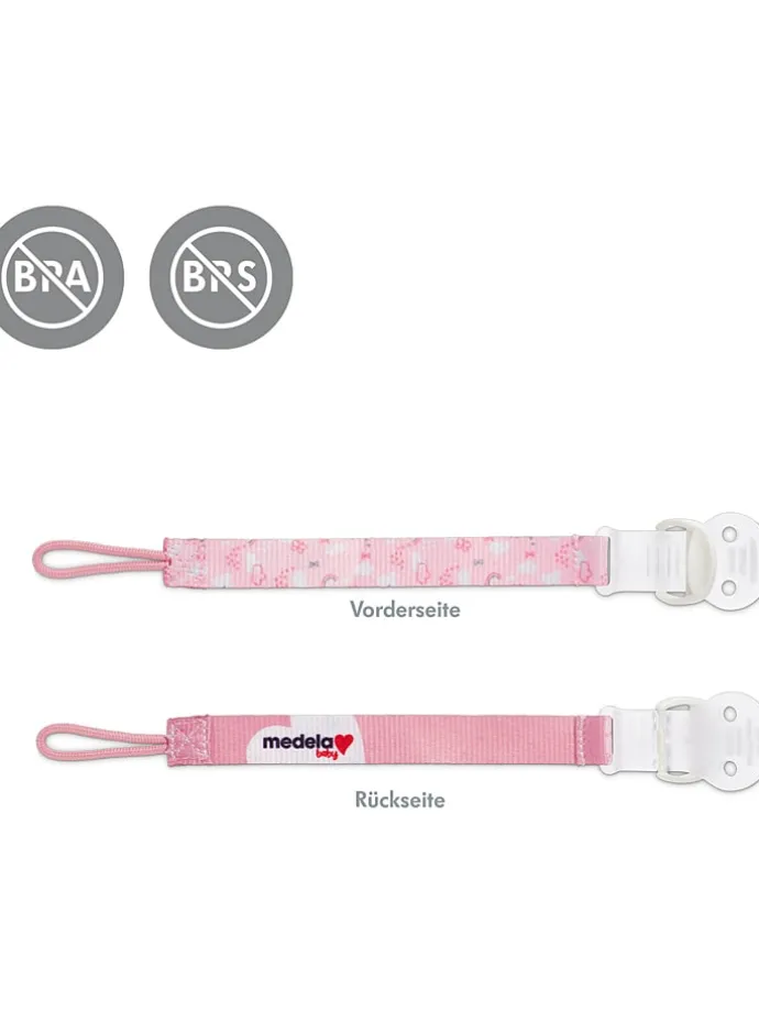 Schnullerkette in Rosa