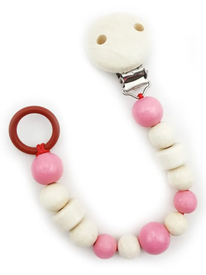 Schnullerkette in Soft/Rosa