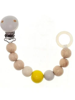 Schnullerkette "nature/gelb"