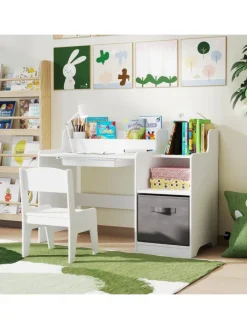 Schreibtisch Kinder mit Stuhl in Weiß