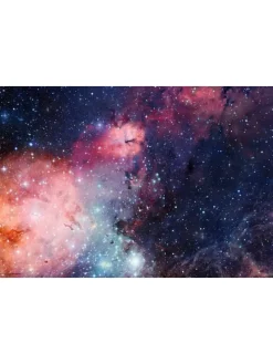 Schreibtischunterlage "Entfernte Galaxie" in Blau (L)60 x (B)40