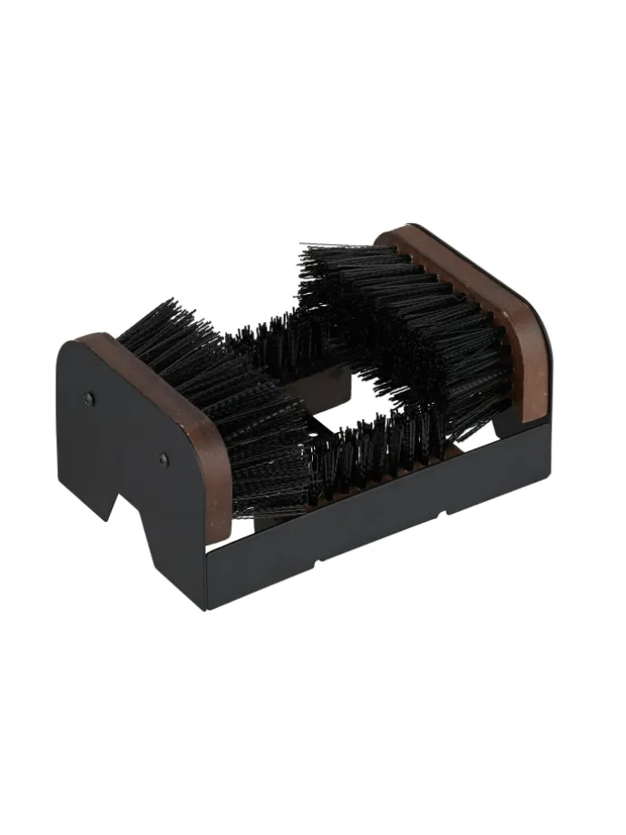 Schuhabstreifer in Schwarz/ Braun