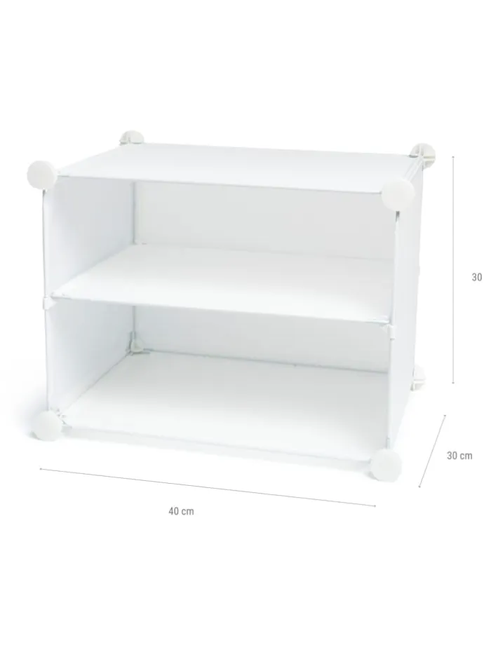 Schuhschrank in Weiß - (B)84 x (H)160 x (T)32 cm