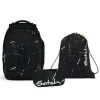 Schulrucksack-Set MATCH Ninja Matrix in Schwarz 3-teilig